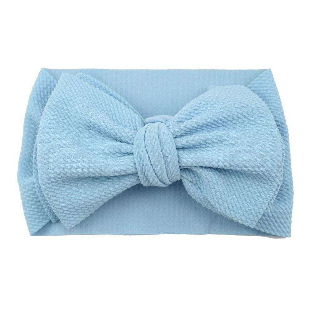 Baby Girl's 8'' Soft Big Bow knot Nylon Headband Toddler Hairband for Photograph